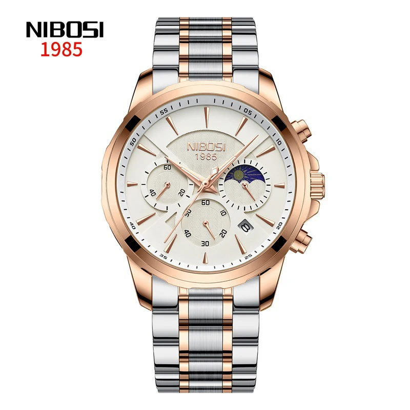 

NIBOSI Men Watches Luxury Famous Top Brand Men's Fashion Casual Dress Watch Military Quartz Wristwatches Relogio Masculino Saat