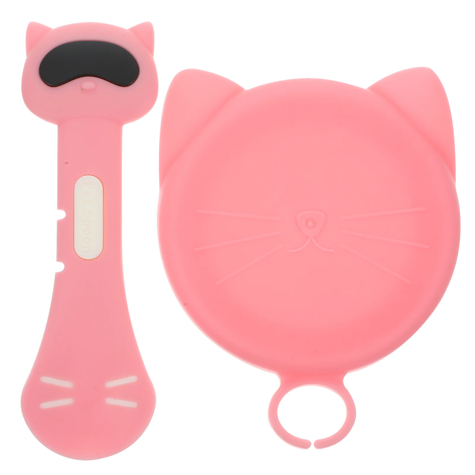 

1 комплект износостойких крышек для кошачьей еды, удобные столовые ложки, четыре крышки, товары для домашних животных