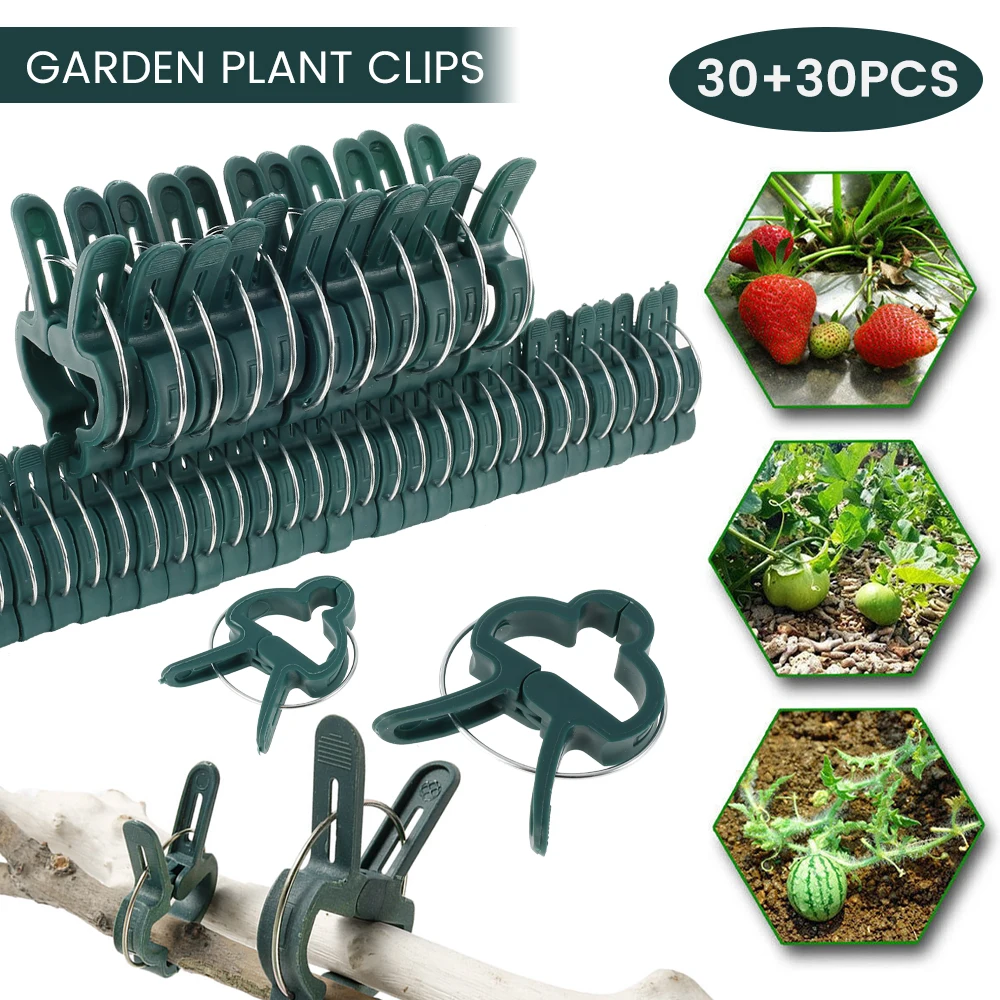 

Garden Plant Clips Seedlings Support Tool Small Large Grow Vegetable Holder