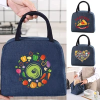 thermal lunch box bag for women kids food storage container travel picnic work lunch pouch insulated fridge cooler bento handbag