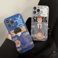 anime slam dunk fashion phone case for iphone 13 12 11 pro max mini xr xs max 8 x 7 se 2020 couple anti drop soft silicone cover