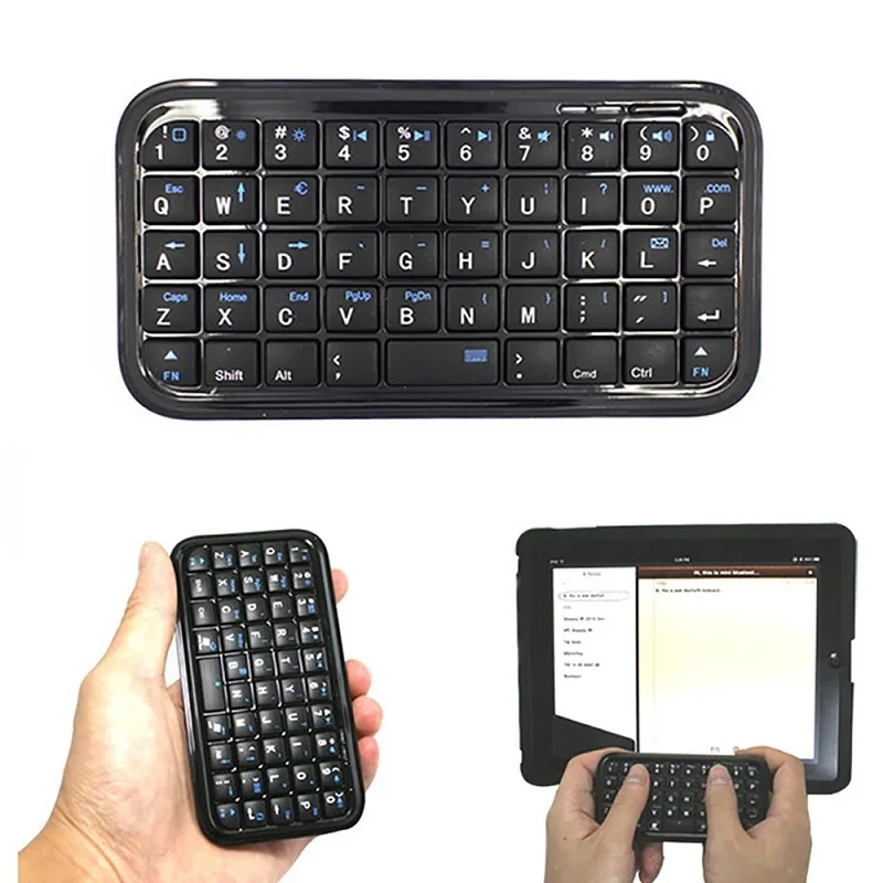 

Bluetooth 3.0 Keyboard Rechargeable Mini Slim Travel Size Wireless Keypad Small Portable 49 Keys Keyboard for Tablets Smartphone