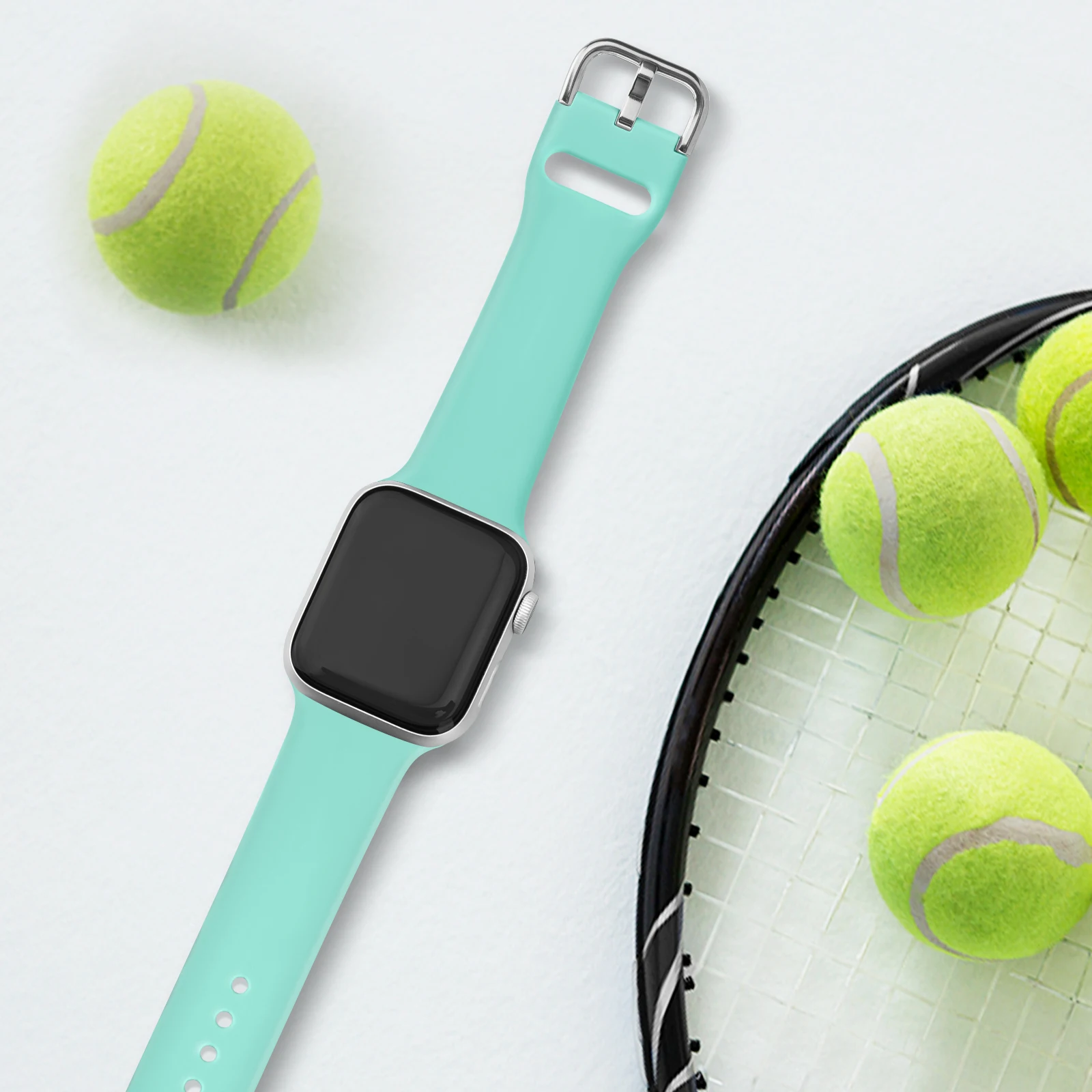 10pcs Silicone Strap For Apple Watch Band 7 6 5 4 3 2 1 38mm 42mm 44mm 41mm 45mm Bracelet Strap For iWatch 1 2 3 38mm 42mm Band