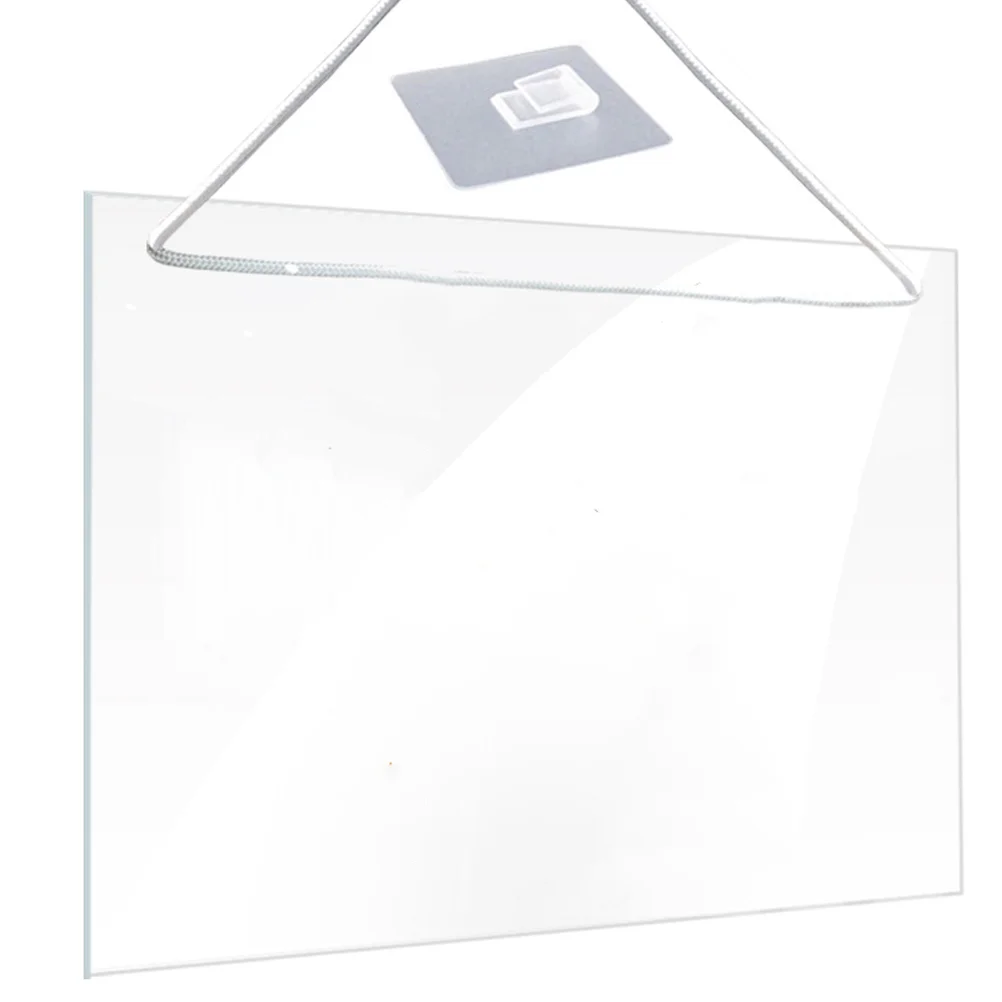 

Clear Dry Erase Board Writing Lanyard Household Acrylic Memo Desktop School Supply Transparent