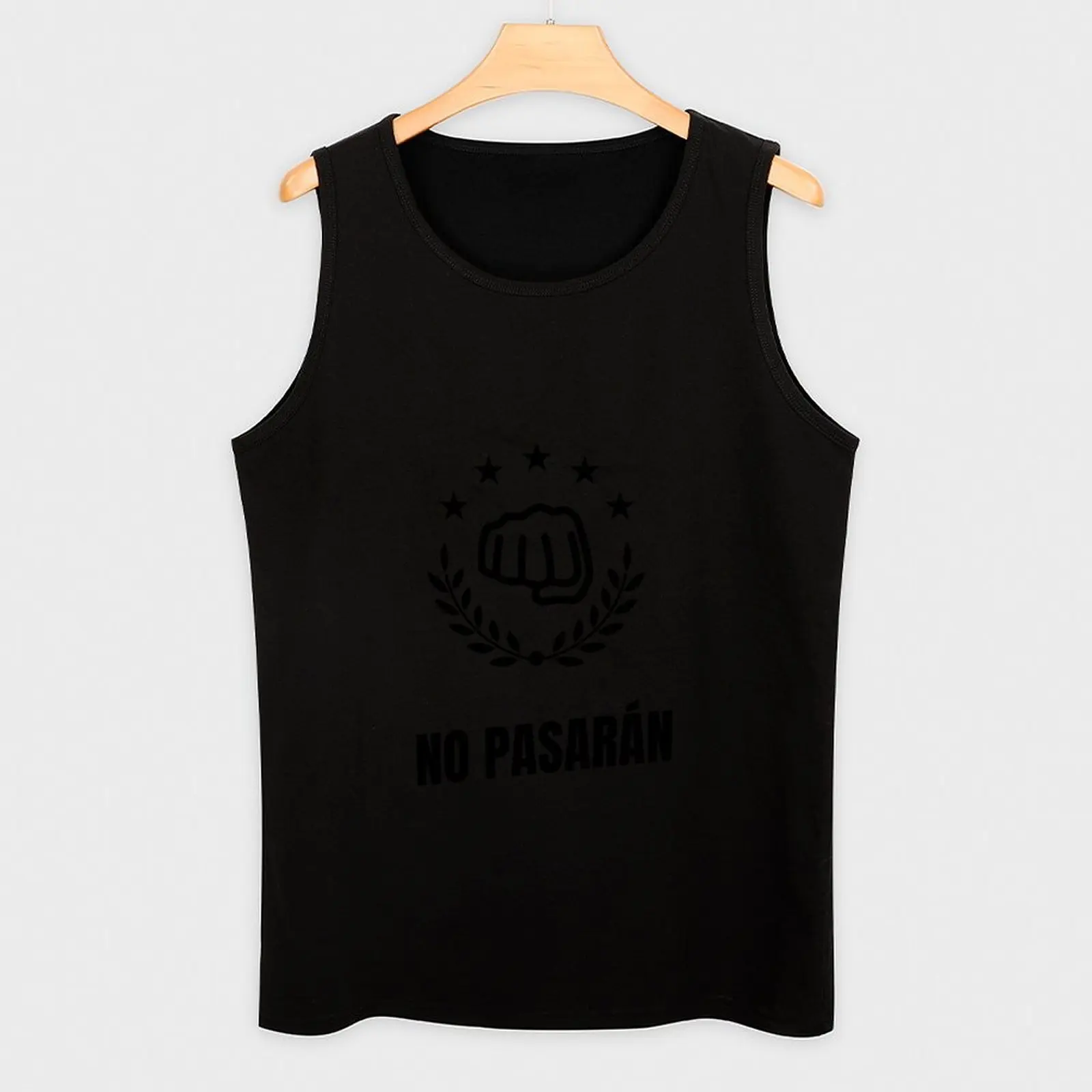 Фото Майка No Pasaran для бега, спортивная майка без рукавов, влагоотводящая. №3