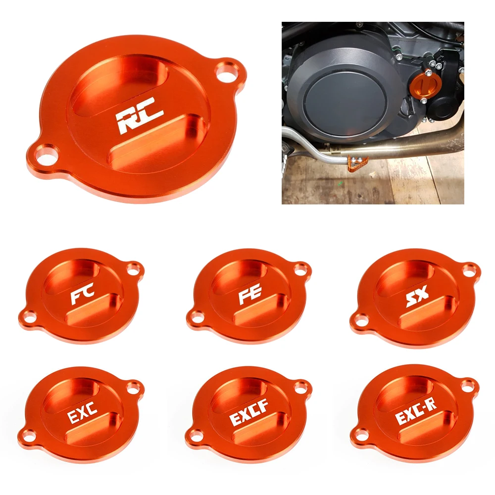 

For KTM RC125 RC200 RC390 DUKE 125/200/250/390 Motorcycle Accessories CNC Engine Oil Filter Cover Cap RC 390 2014-2020 2019 2018