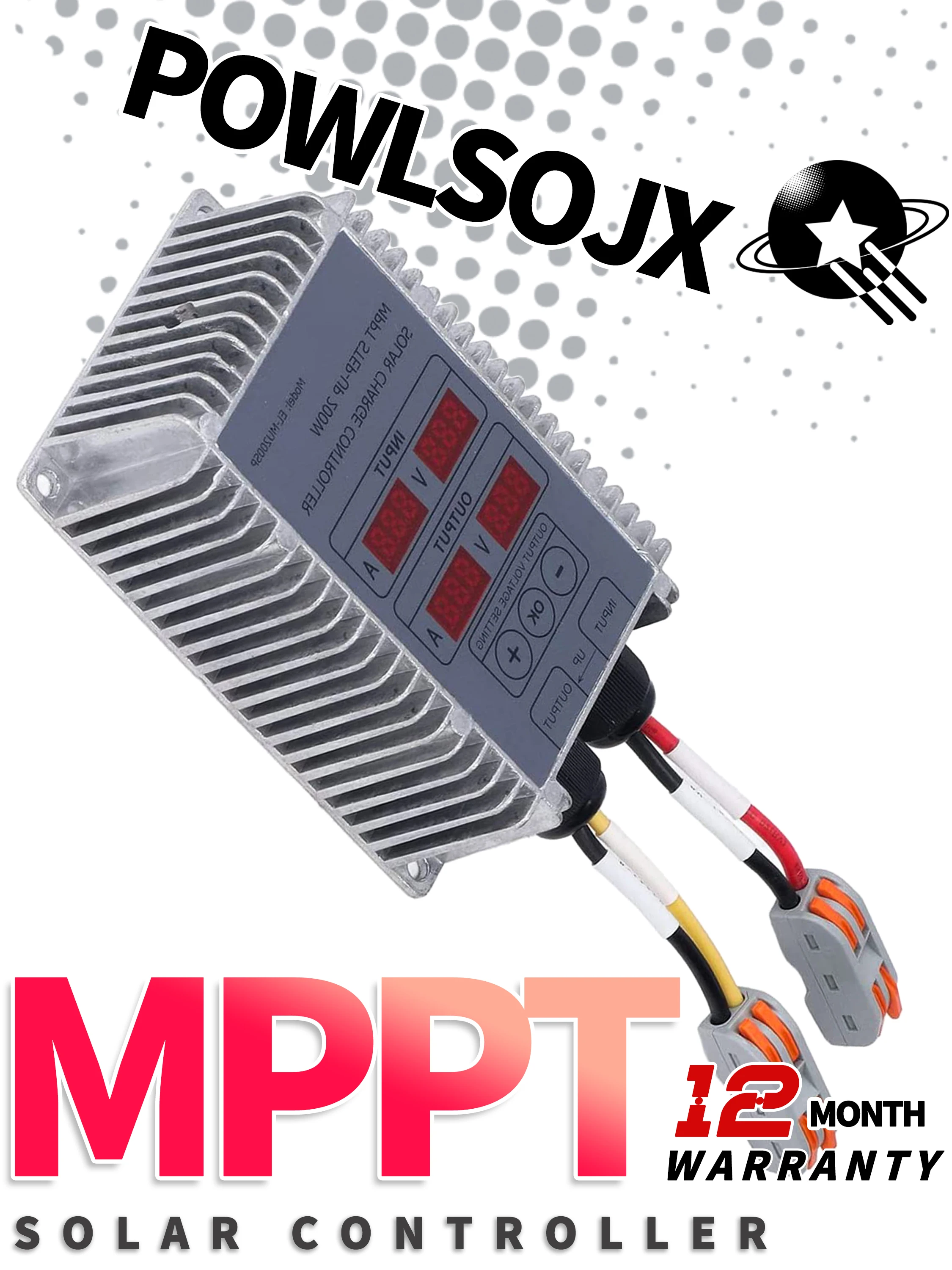 

MPPT Real-time Tracking Step-up/Down 200W 400W 24~85V/10~30V Output 17-55v Solar Battery Aluminum Charge Controller Recharging