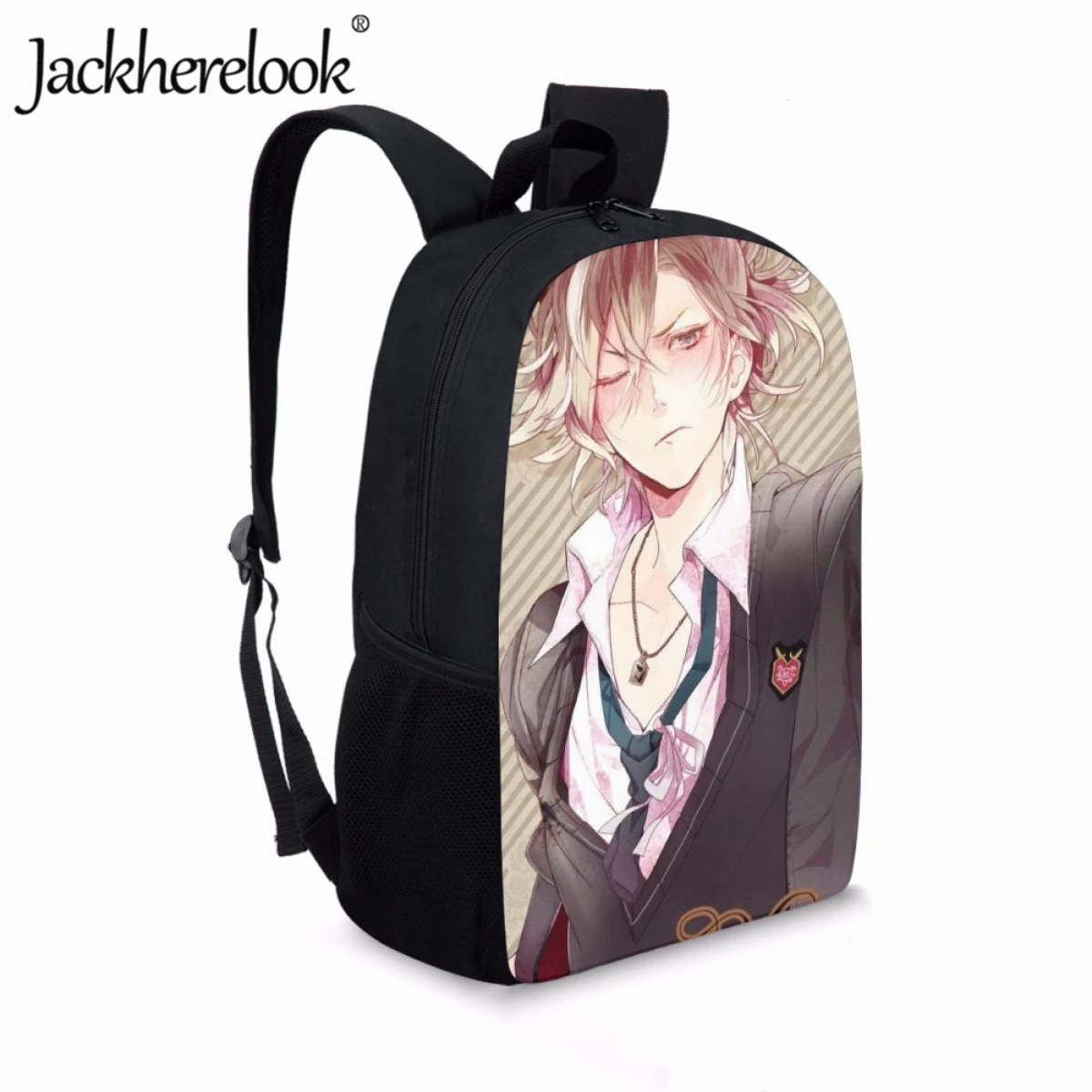 Jackherelook Anime Diabolik Lovers Teenagers New School Bags Fashion School Backpacks 17inch Casual Travel Bag Children Knapsack