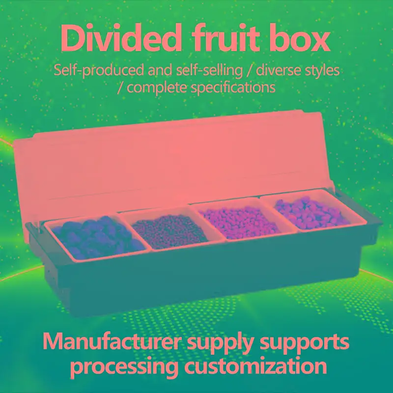 

Versatile Plastic Seasoning Box and Fruit Box for Bar Counter Utensils - A Must-Have for Organized and Convenient Storage"Intro