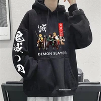 anime hoodie demon slayer hoodies men women kimetsu no yaiba sweatshirt streetwear y2k loose casual pullovers sudaderas