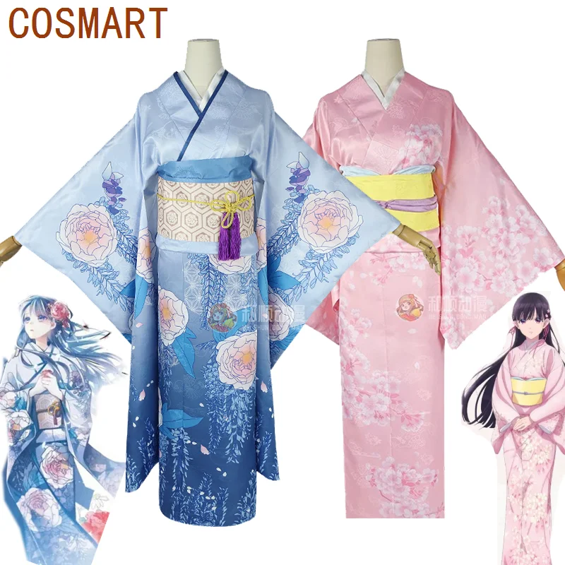 

COSMART Saimori Miyo Cosplay Costume Cute Japanese Kimono Suit Halloween Carnival Uniforms Party Clothing Custom Made