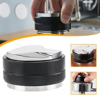 515358mm coffee distributor tamper dual head coffee leveler fits adjustable depth professional espresso hand tampers tool