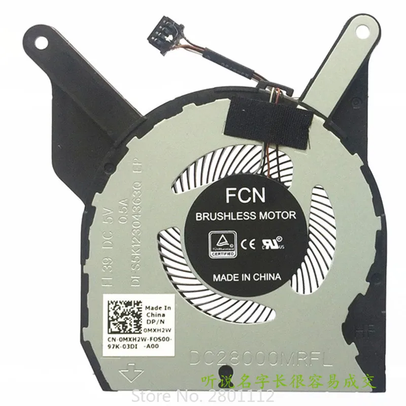 

New CPU Cooler Fan for Dell Latitude 5400 Cooling Fan 0MXH2W DC28000MRFL EG50050S1-CF00-S9A Cooling Pads