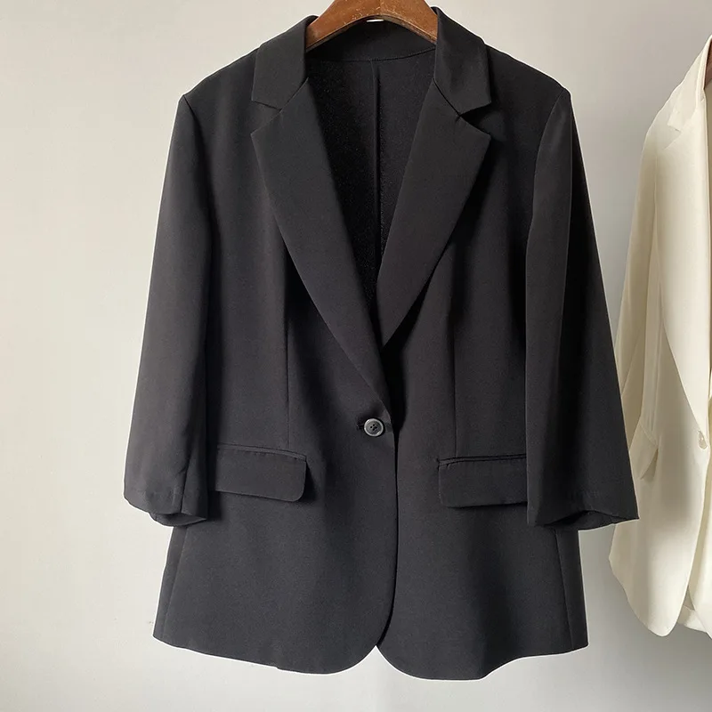

Women Chic Office Lady Blazer Vintage Coat Fashion Long Sleeve Ladies Outerwear Stylish Tops Single-breasted Female Blazer Coat