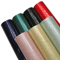 pure color mirror crystal glitter faux leather set vinyl fabric for bows crafts bag sewing material diy accessories leatherette