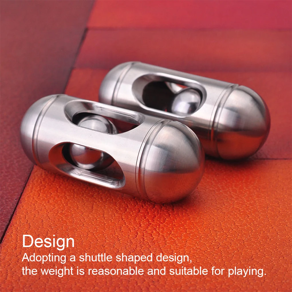 

Stainless Steel Metal Fidgets Toys Portable Leisure Anti-stress Fingertip Slider Decompression Toy for Children