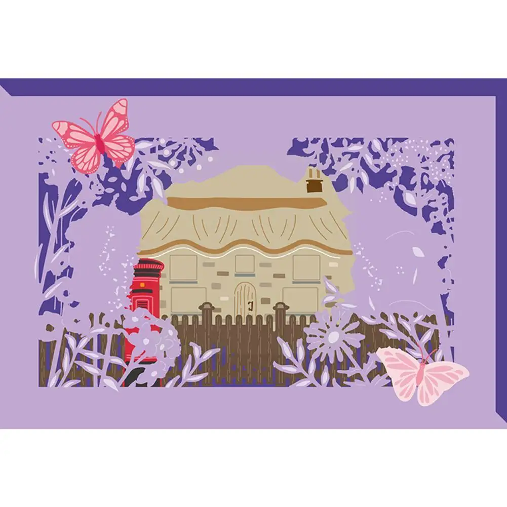 

Background Metal Cutting Dies Spring Scene Frame Stencil For DIY Scrapbooking Photo Album Decorative Embossing Paper Card C V4D0