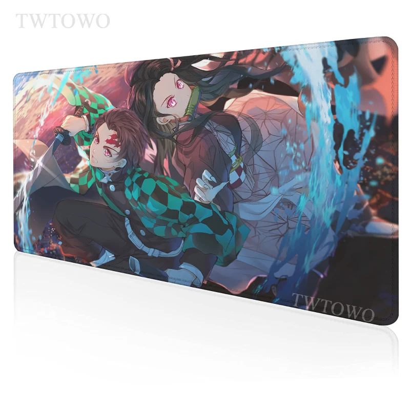 

Demon Slayer Kimetsu No Yaiba Mouse Pad Gamer XL Home Large HD New Mousepad XXL keyboard pad Desk Mats Office Soft PC Mouse Mat