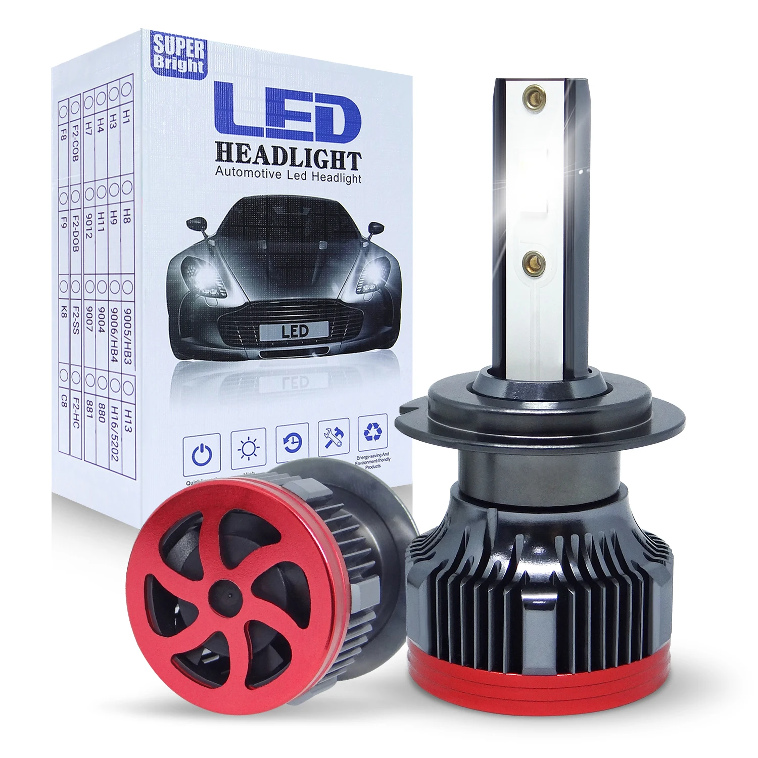 

F5 LED Headlight Bulb Fog Light H4 H10 Car LED Headlamp 110W 30000LM H7 H11 PSX26W 9005 9012 H1 LED Bulbs Fog Light Headlight