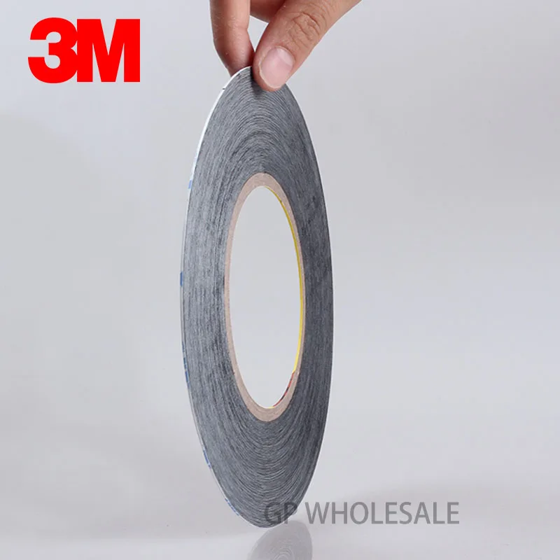 

Promotion! 10 Rolls (1mm*50M) Very Thin 3M9448 Black Dobule Glue Tape for Cellphone Tablet Touch Screen Panel LCD Edge Bond