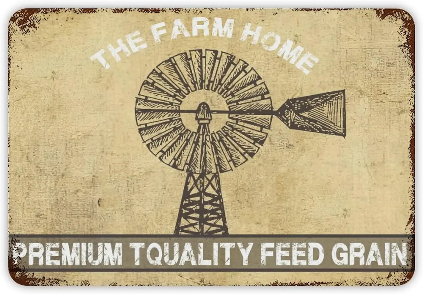 Frm Home Swyer Mll Chrcol Wndmll Metl Tn Sgn 128 nch Busness Retl Sre Resturnt Br Wll Decor Post