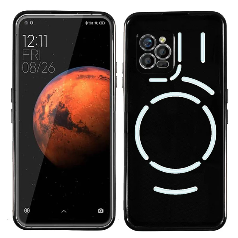 Противоударный мягкий черный чехол из ТПУ для Unihertz Luna, силиконовый защитный чехол-бампер для Unihertz Luna 6,81 дюйма, чехол