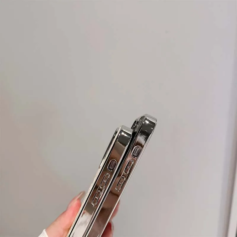 Роскошный кожаный блестящий чехол для iPhone 11 12 13 14 15 Plus 16 Pro Max противоударная