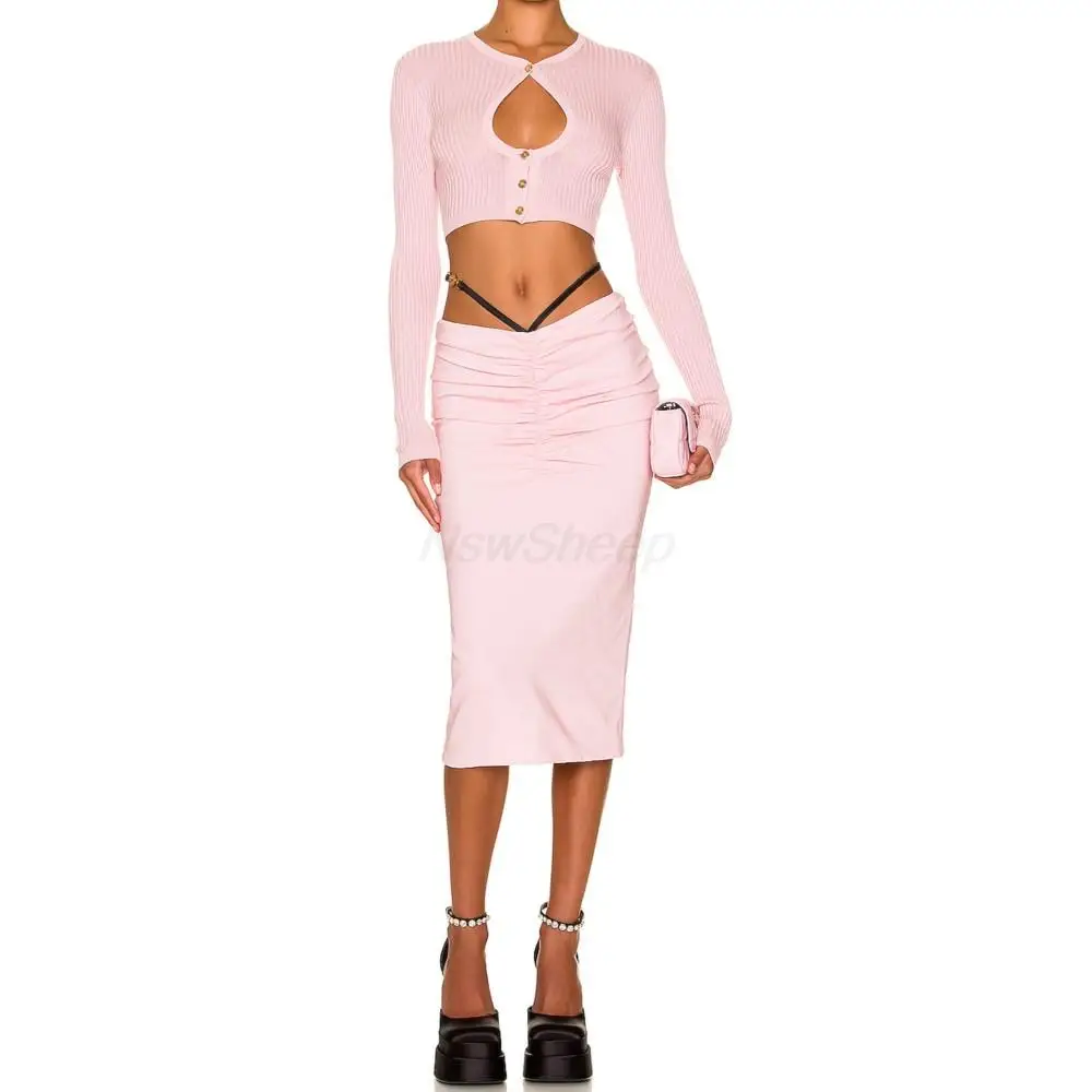 

Вязаный кардиган из 100% шерсти, женский свитер, однотонное теплое пальто с длинным рукавом и вырезом «Замочная скважина», зимний роскошный э...