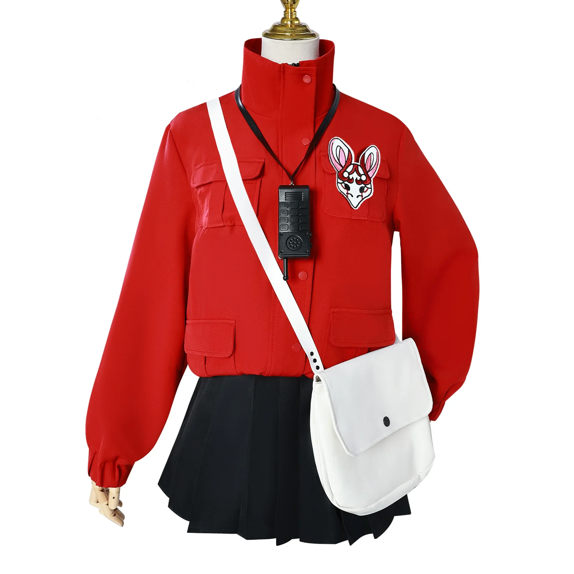 Аниме игра голова семь сказок косплей похоронный костюм парик Li Yuting одежда