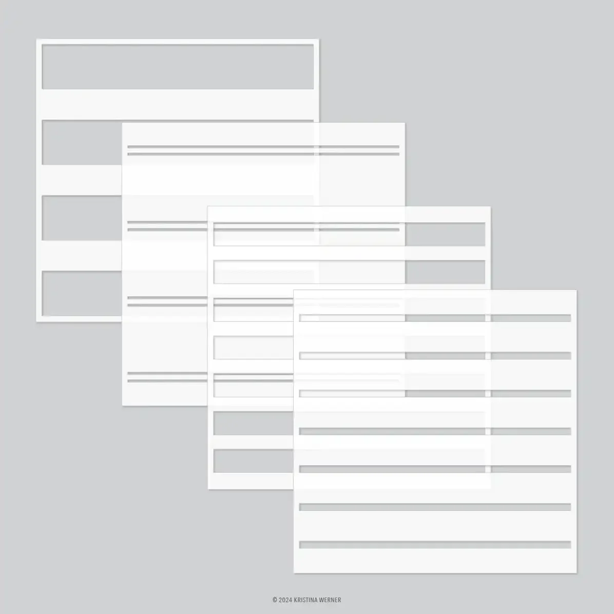 Новинка 2024 г. многослойный трафарет в клетку для рукоделия скрапбукинга
