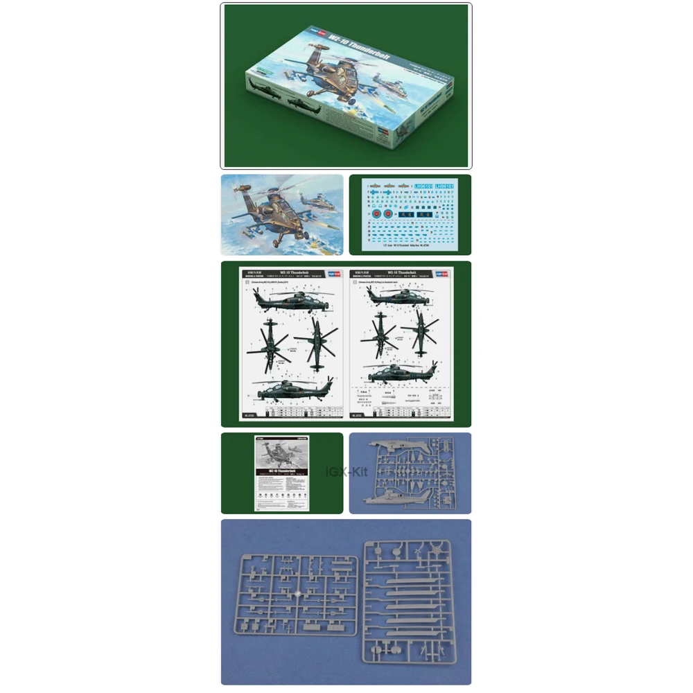 Фото HobbyBoss 87260 Масштабная модель 1:72 ВВС КНР WZ10 WZ-10 Thunderbolt (Атакующий вертолет) — пластиковый конструктор, набор для сборки, подарок для взрослых любителей хобби