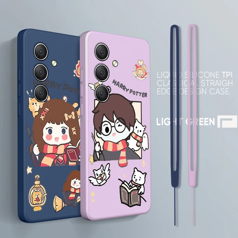 

Good looking Harrys Potterr For Samsung A34 A14 A52S A54 A23 A13 A73 A03Core A22 4G 5G Liquid Rope Phone Case