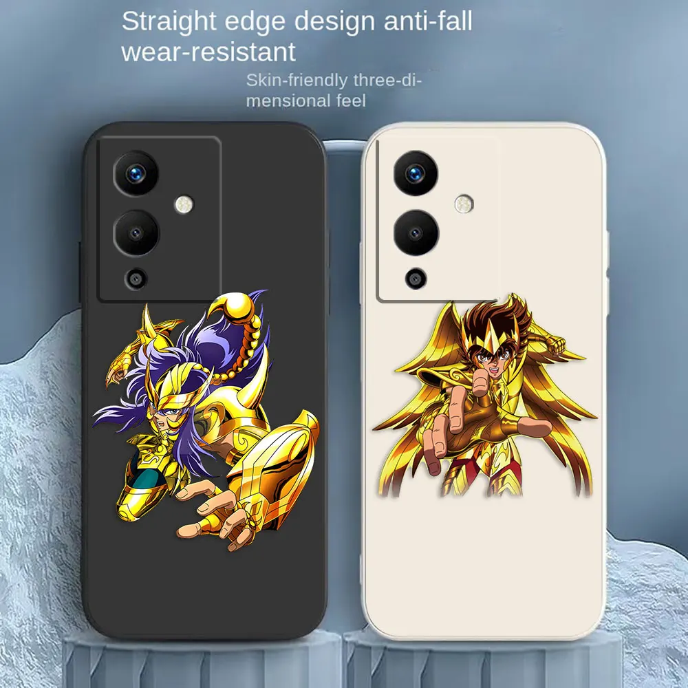 

S-Saint Seiya Knights of the Zodiac Phone Case For Infinix SPARK NOTE 10 11 12 G96 8 SMART 5 6 7 POVA 3 4 PRO Case Funda Shell