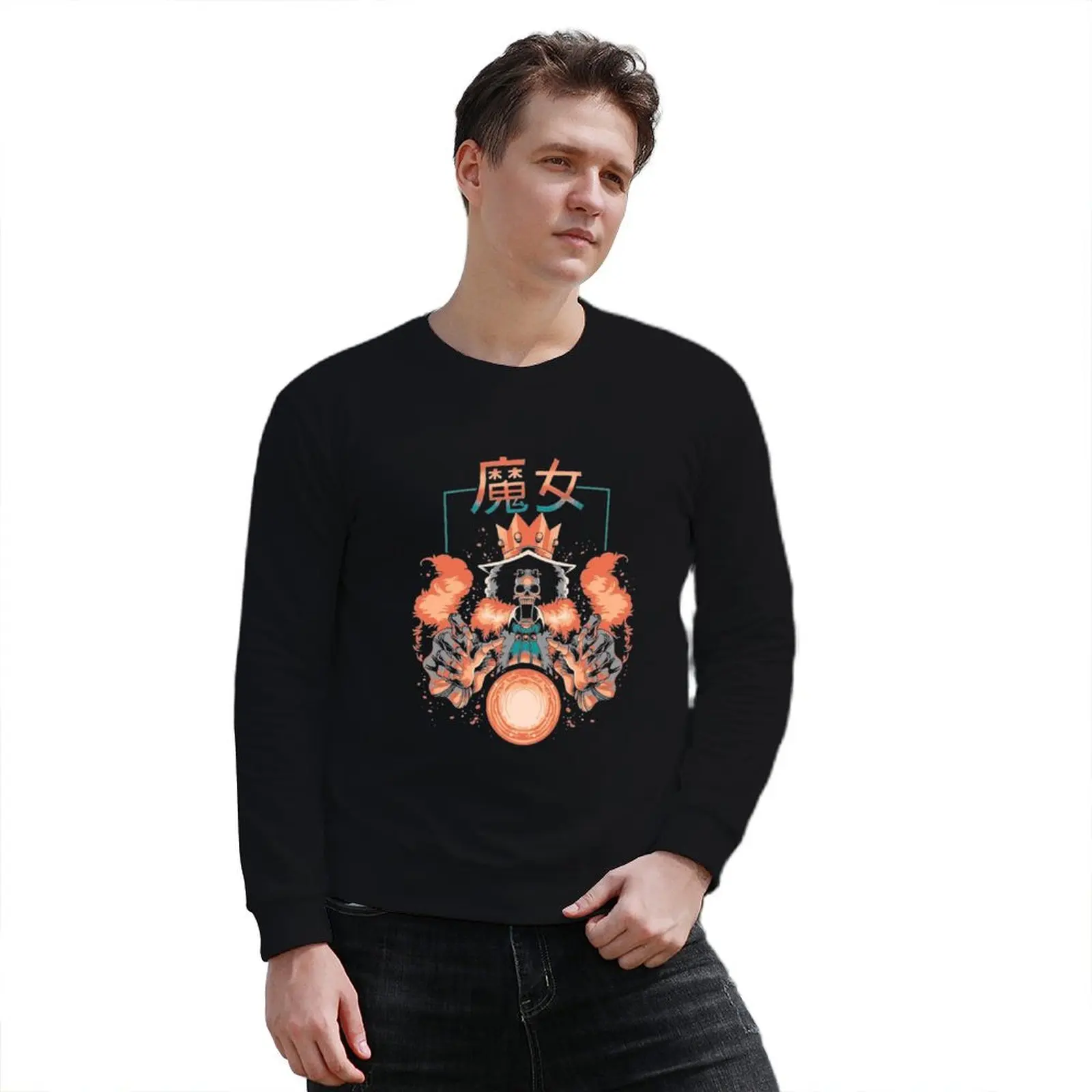 Пуловер Fire Mecha Brook с капюшоном одежда в стиле аниме мужская корейском толстовка