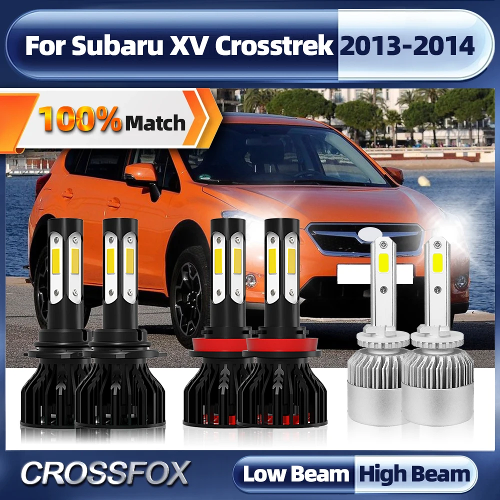 

60000LM светодиодные фары H11 9005 HB3 Авто лампочка для фар 5202 турбо Автомобильные противотуманные фары 12В 6000 К для Subaru XV Crosstrek 2013 2014