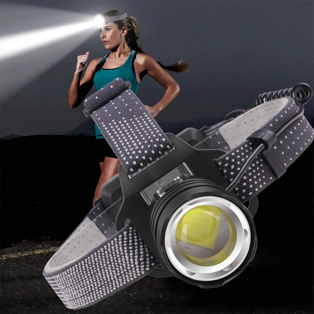 

Waterproof Hands-free Head Lamp Strong Light Induction Headlight for Fishing Hiking Camping