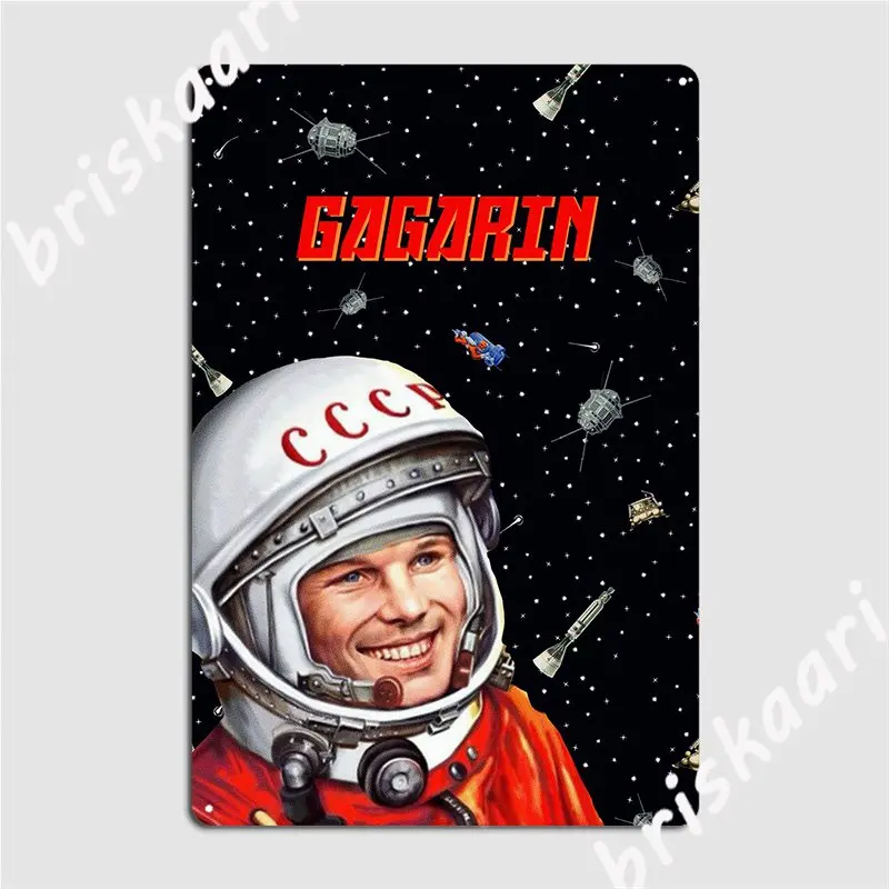 

Гагарин, металлический плакат на стену, настенная роспись, забавный Декор на стену клуба, бара, жестяной плакат, винтажный декор комнаты