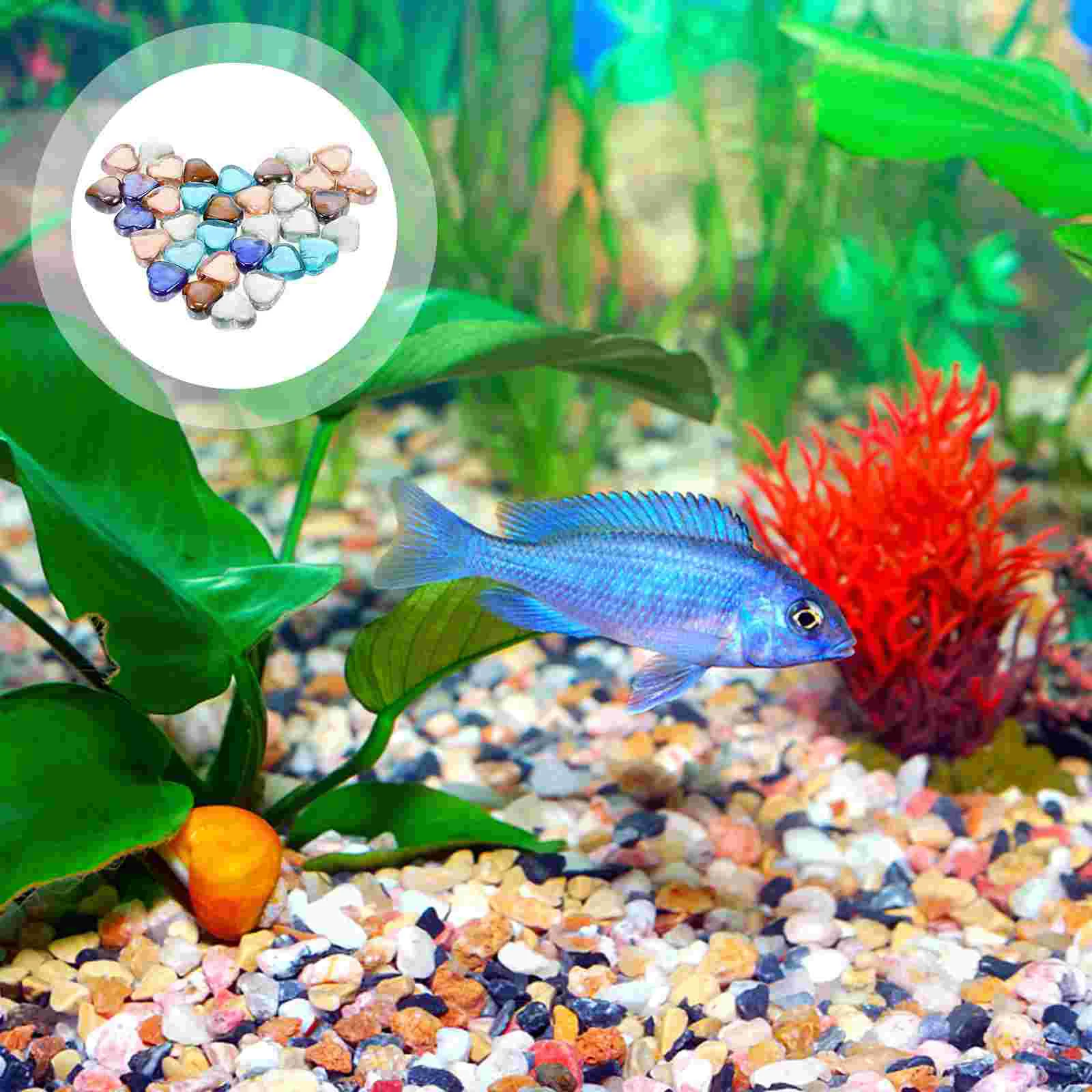 

1 Set of Aquarium Decorative Stone Tank Glass Stone Landscape Stone Decor