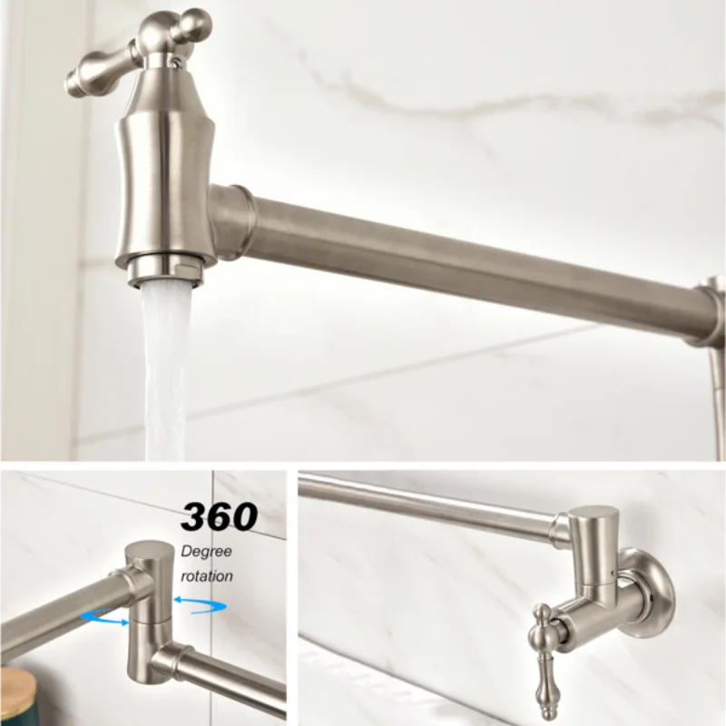 

Olding Faucet Pot Filler Faucet Wall Mount[US Stock]