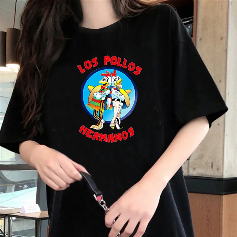 

Футболка los pollos hermanos, Мужская футболка в японском стиле, y2k, Винтажная футболка, эстетическая уличная одежда, 2022