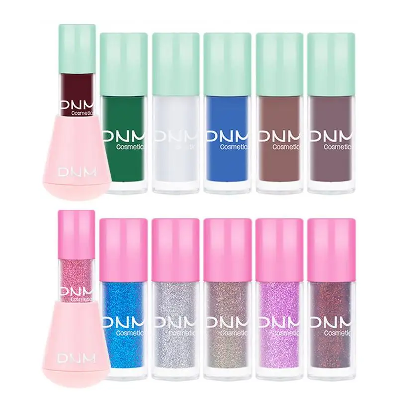 

6 PCS Liquid Shiny Eye Liners Pigment Glitter Professional Waterproof Eyeliners Beauty Cosmetics Women Makeup