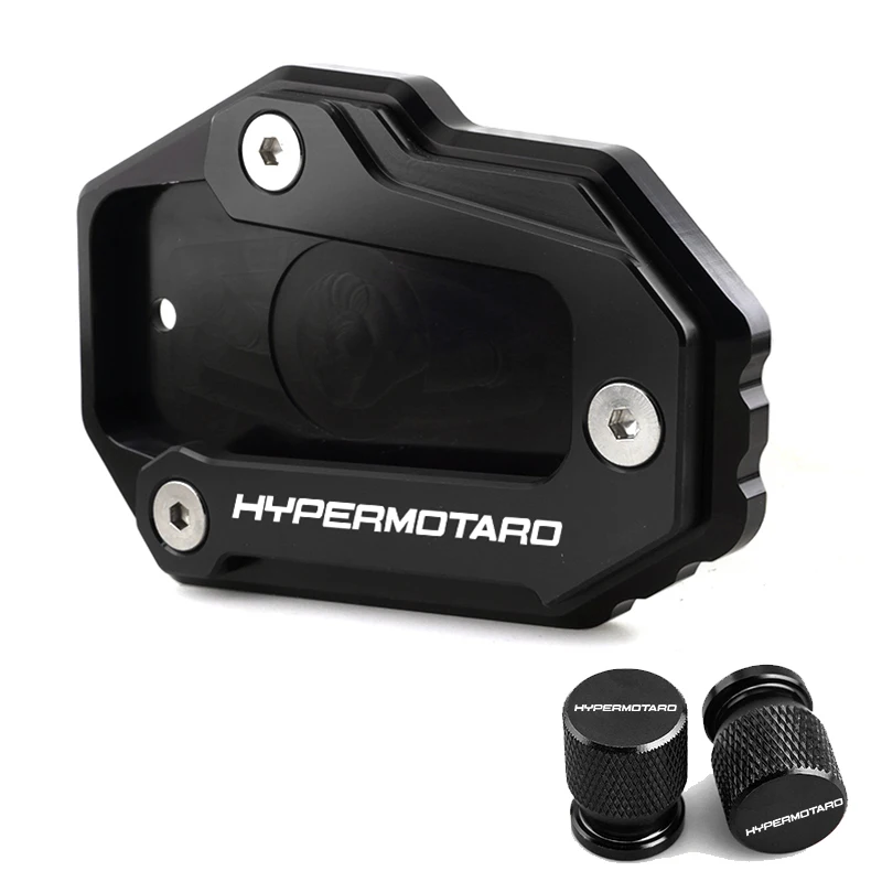Фото 2025 для Ducati Hypermotard 950 950SP Hypermotard 698 796 821 939: Удлинитель боковой подножки мотоцикла с ЧПУ и заглушки для колес №3