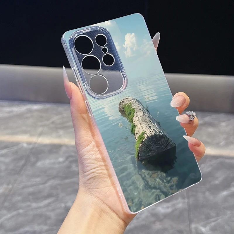 Чехол для телефона с осенним узором из листьев для Samsung A24 A25 A26 A31 A32 A33 A34 A35 A51 A53 A54 A71 A72, прозрачные мягкие чехлы (art.: 3920dbfd5507b) - 3920dbfd5507b