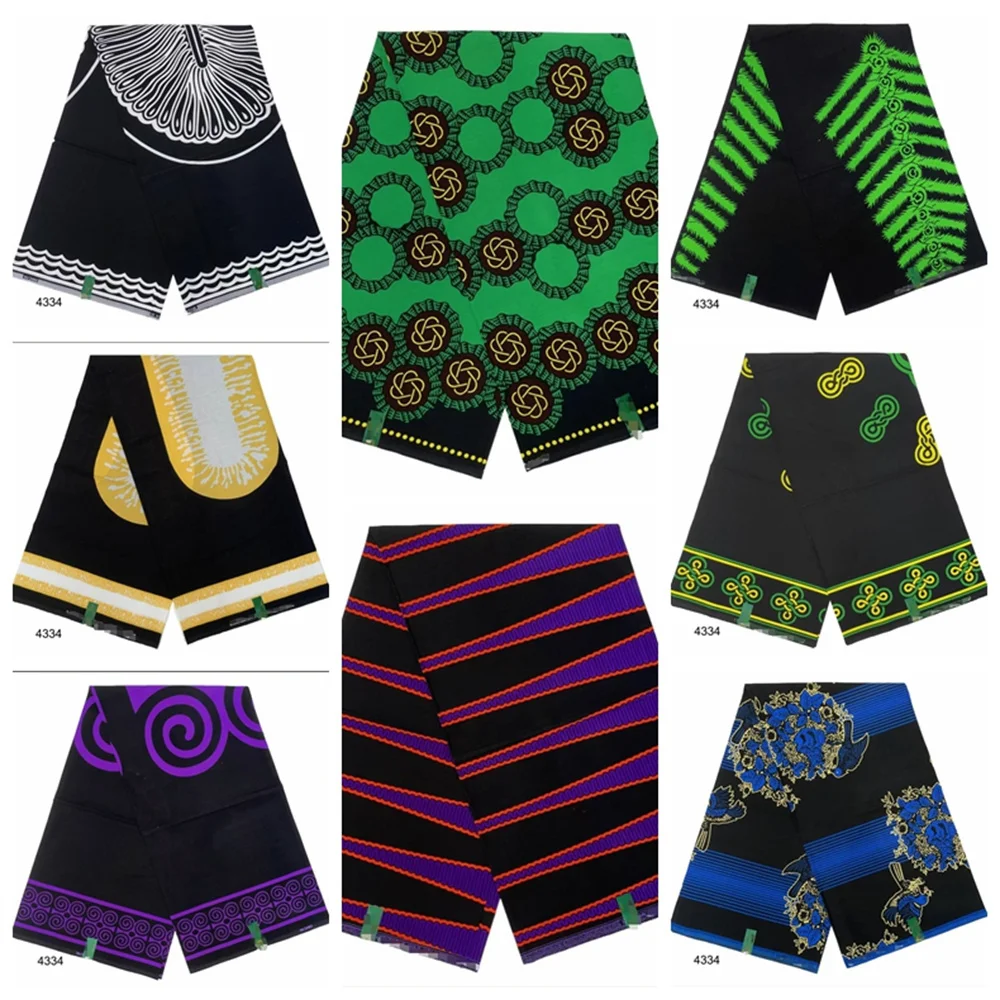 Новейшая Высококачественная 100% хлопковая ткань африканская Анкара настоящая