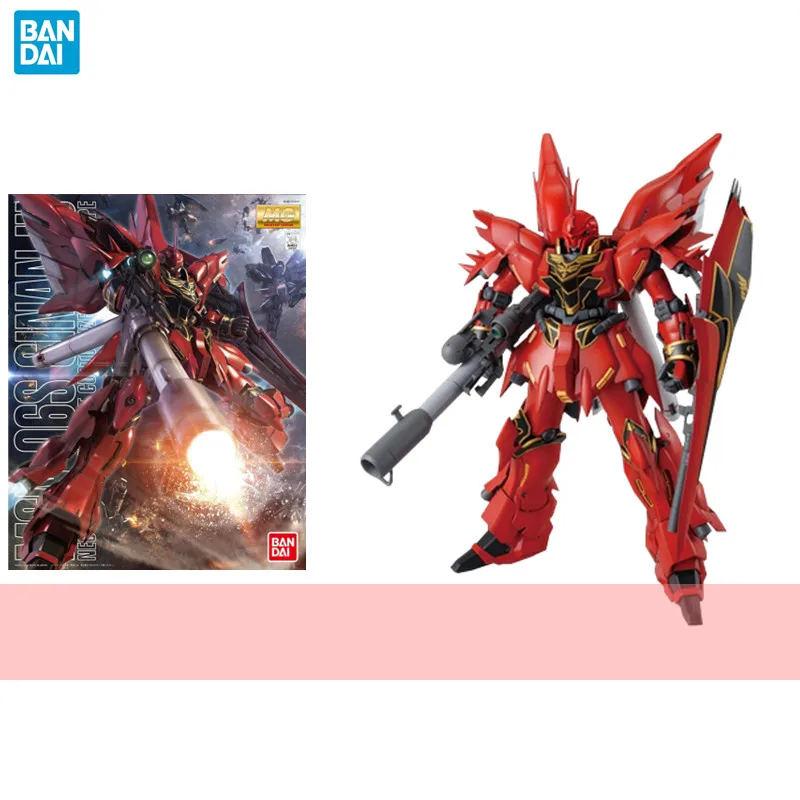

Bandai Original Gundam Model Anime Figure MG 1/100 MSN-06S Sinanju Gundam OVA Ver Action Figure Assemble Toys Gifts For Children