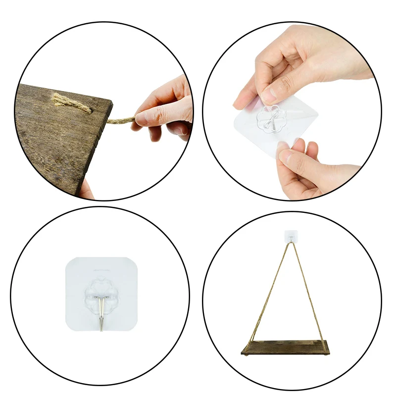 Moredn простые деревянные веревочные качели настенные подвесные растения