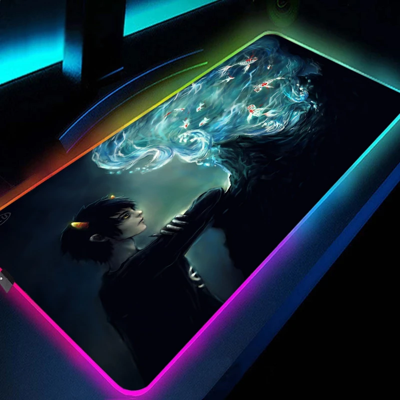 rgb homestuck mouse pad 800x300x4mm mats anime Computer mouse mat gaming accessories wrist rest mousepad keyboard games pc gamer