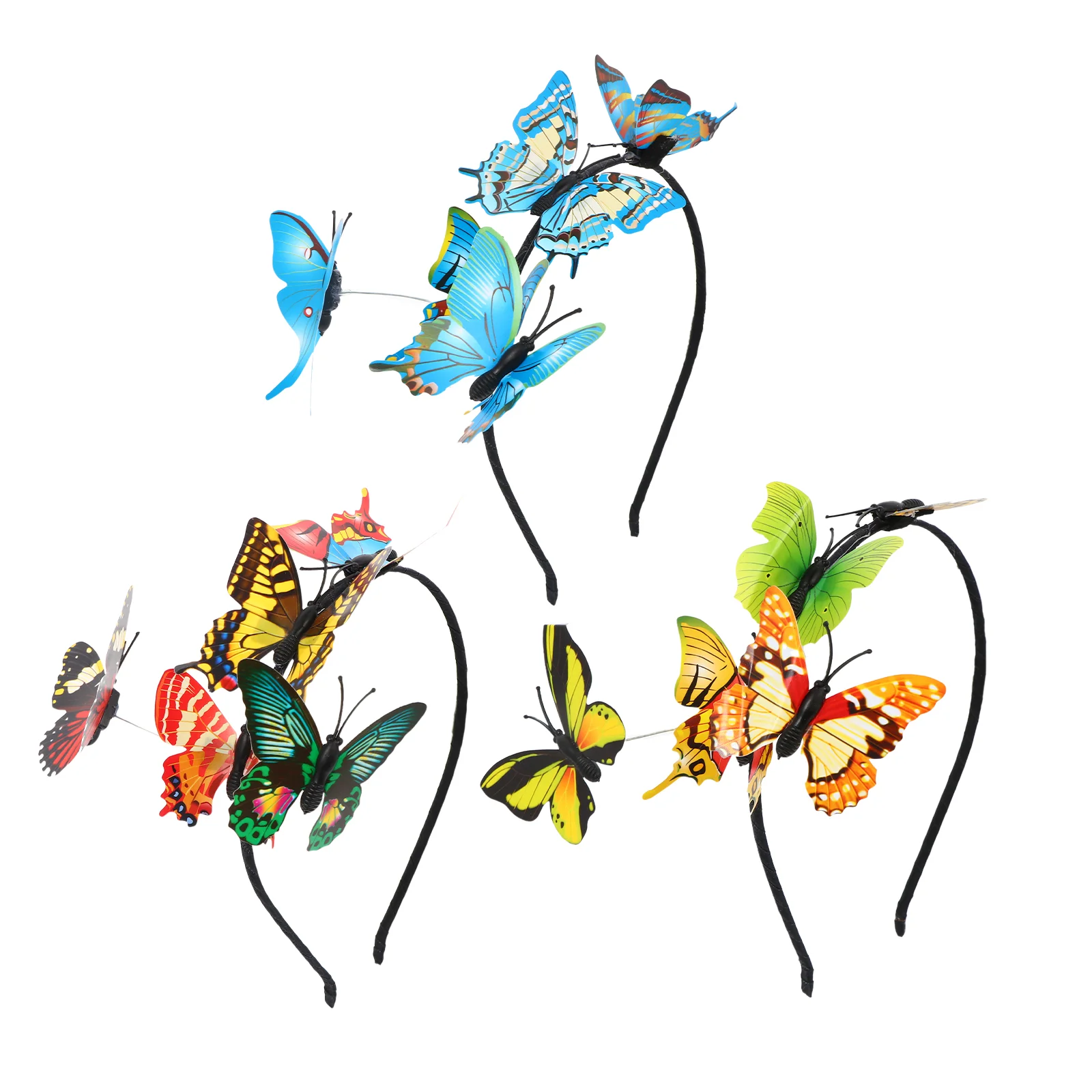 

Headband Hair Costume Head Hoop Antenna Headwear Bands Carnival Fascinator Headdress Headpiece Garland Floral Bopper Butterflies
