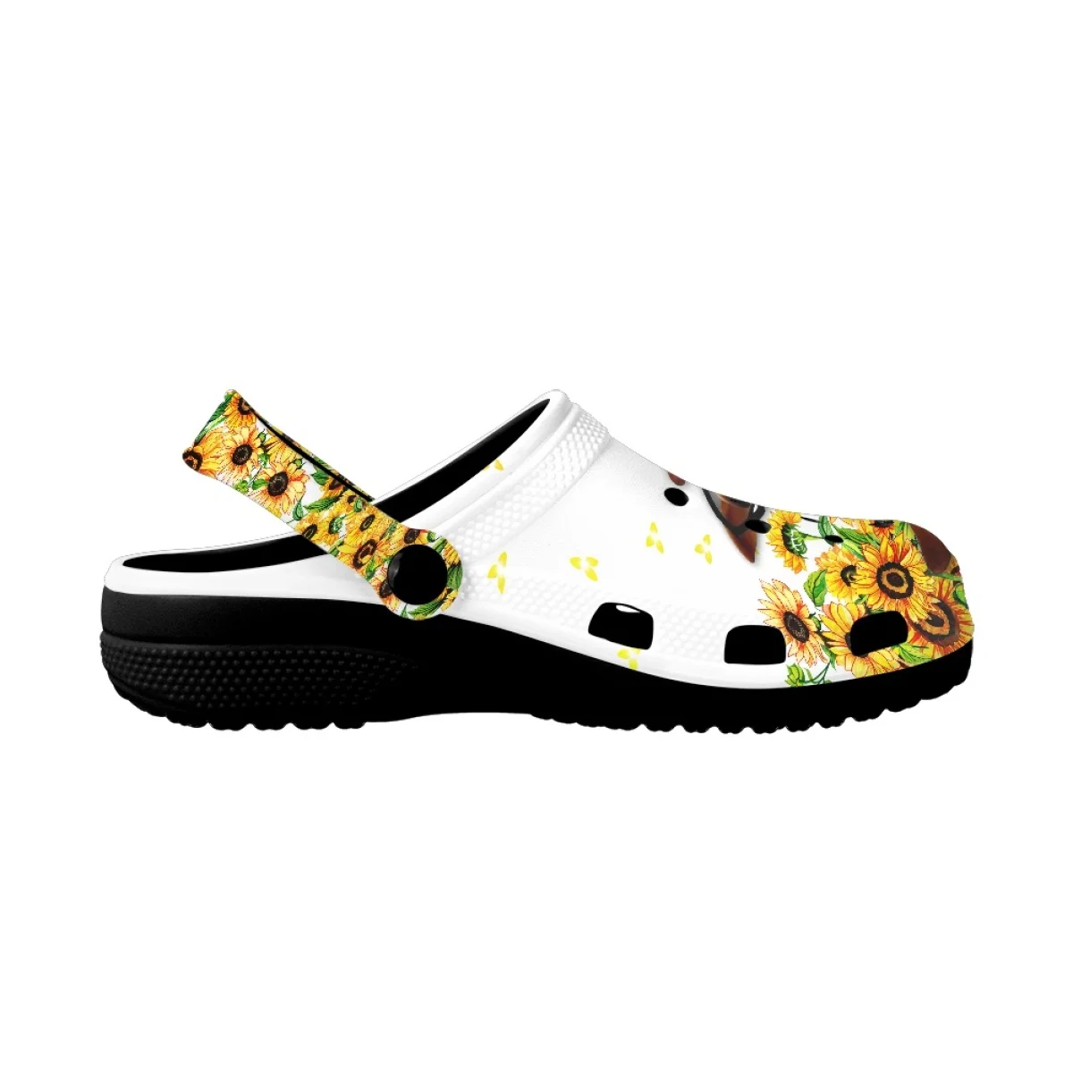 Summer Sandals for Giraffe Lovers Animal with Sunflower Brand Designer Outdoor Breathable Women Home Slippers Beach Slides Girls