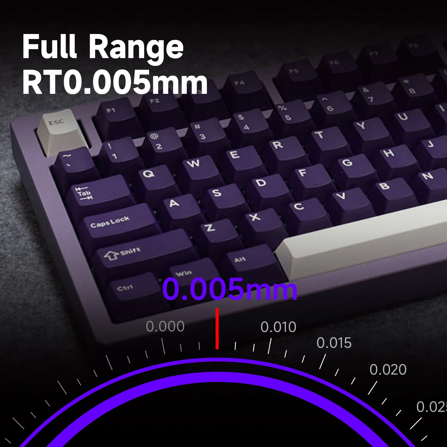 Фото Магнитная клавиатура Akko MOD007 V5 HE с экраном 75% быстрый триггер 0,005 мм 8K RGB игровая механическая клавиатура из алюминия с ЧПУ №4